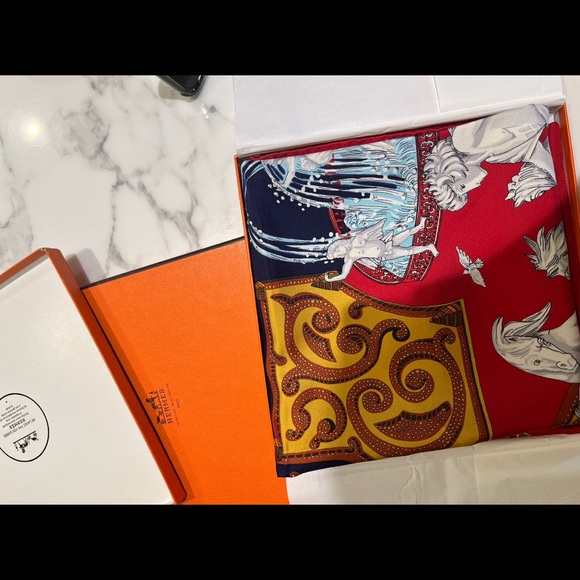 Authentic Hermes Silk Scarf - Picture 2 of 2